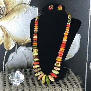 MULTICOLOR STONES NECKLACE
